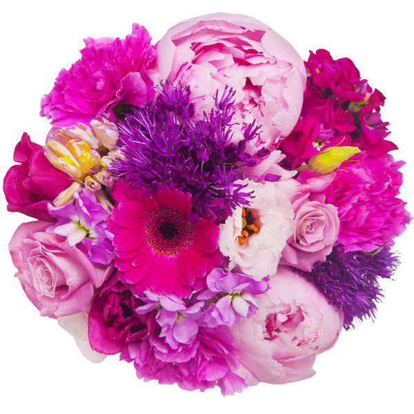 ,,Flowerbox z różowymi kwiatami”