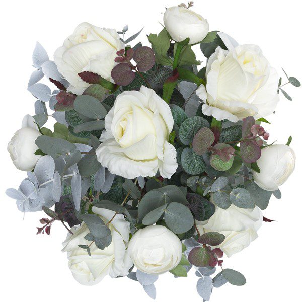 Box z białymi kwiatami